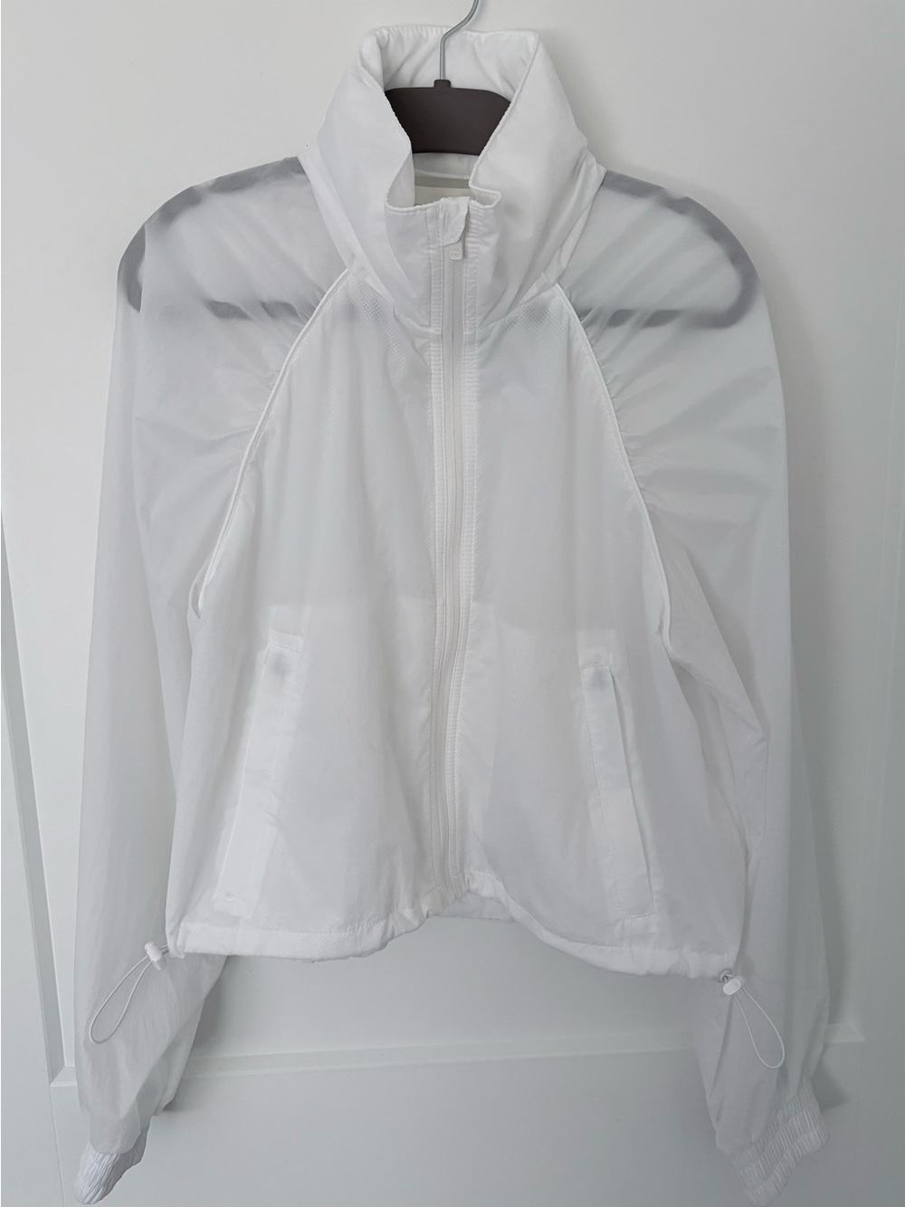 all in motion White Lightweight Wind Breaker Jacket - S